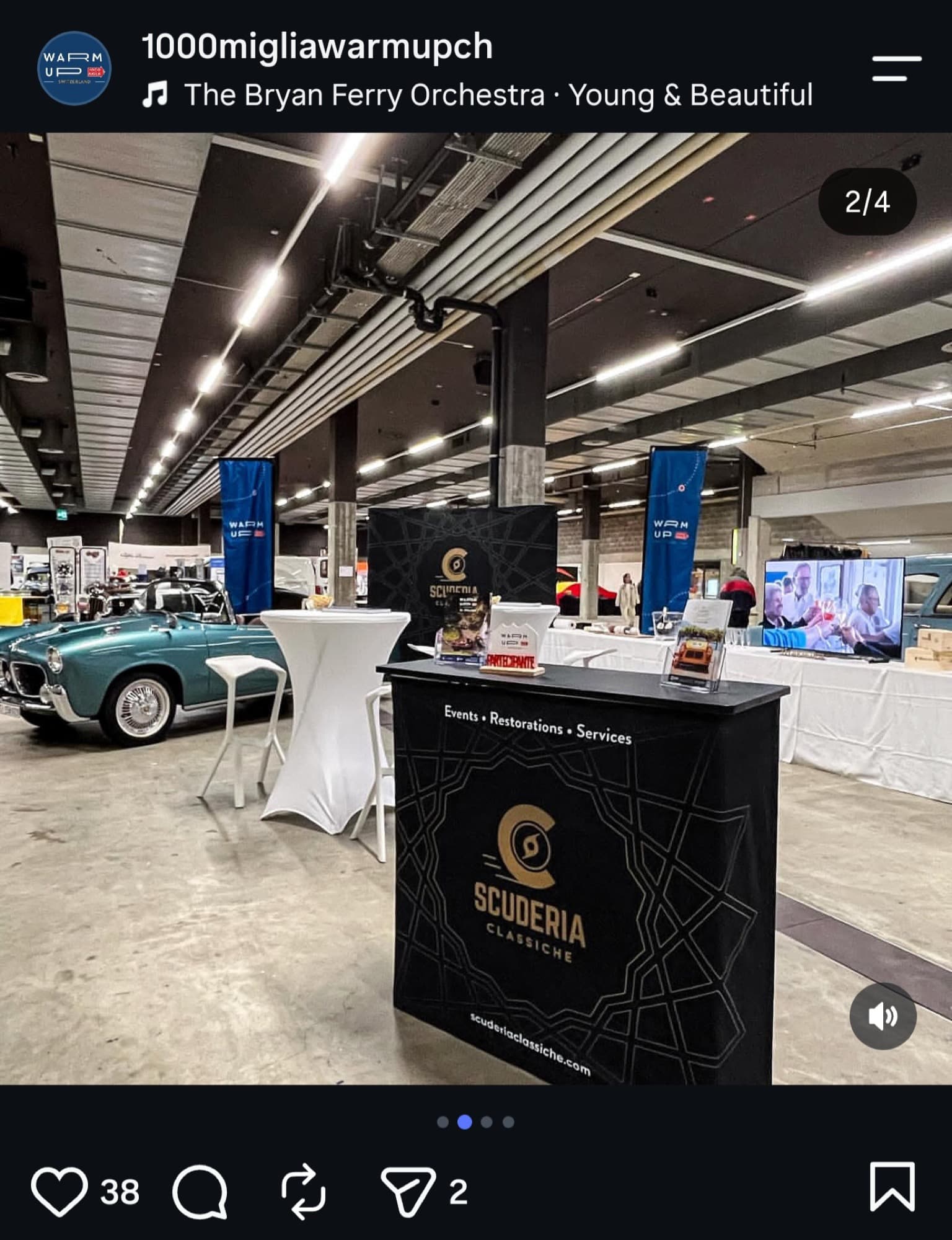 Vista generale dello stand Scuderia Classiche all'Oldtimer Messe St. Gallen.